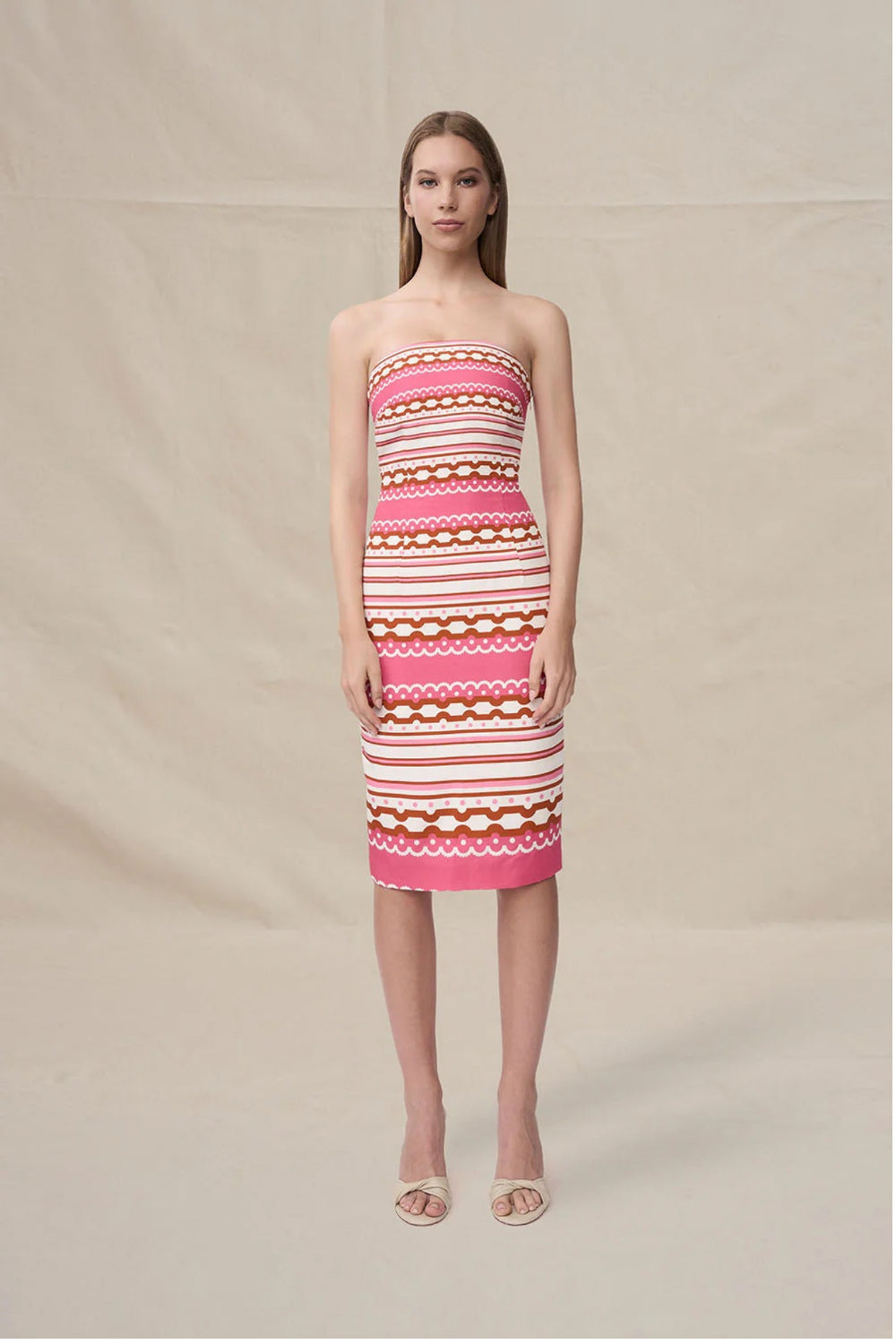 Melina Mosaic Midi Dress by By Johnny