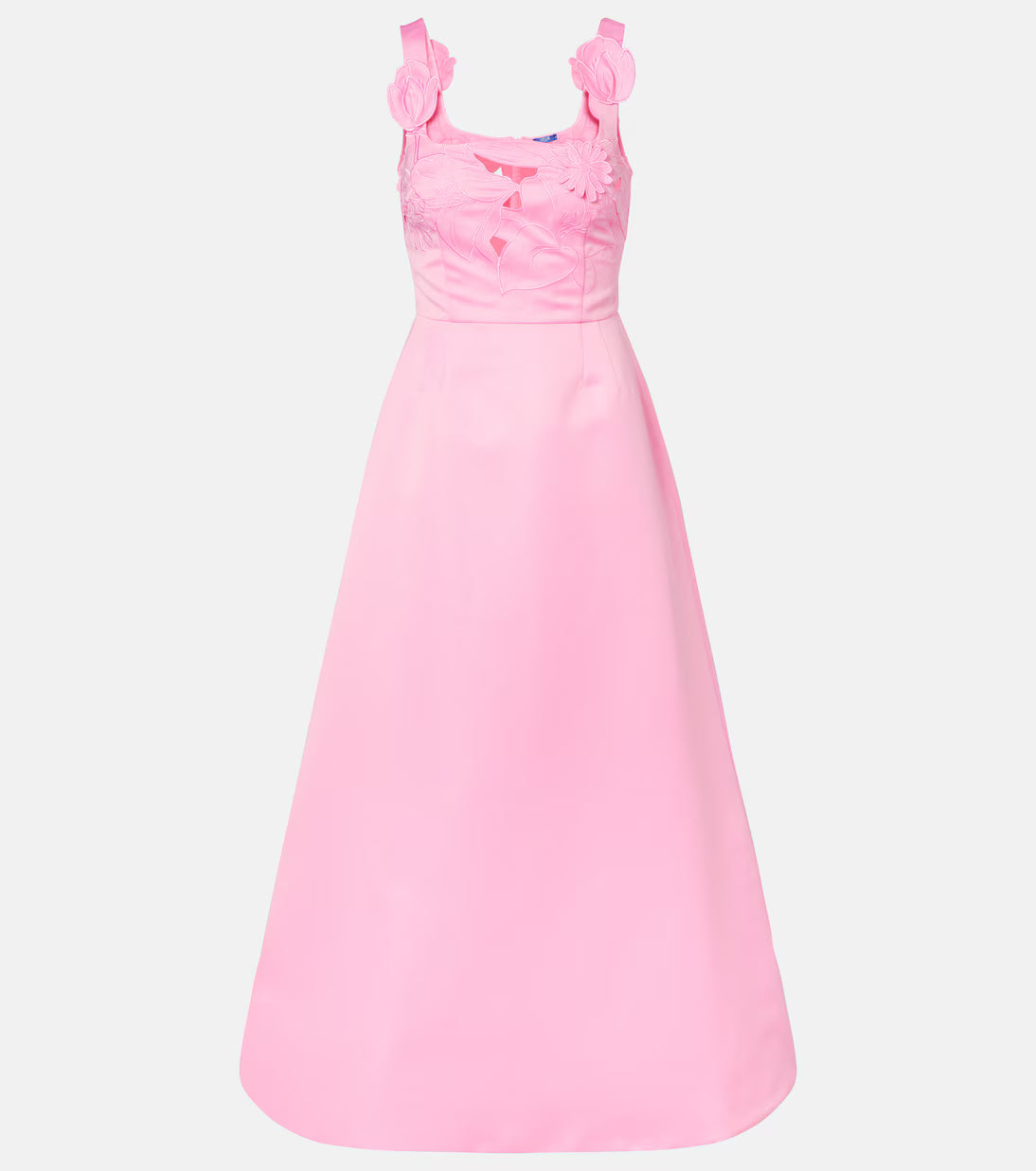 Rianne floral-appliqué maxi dress by Leo Lin