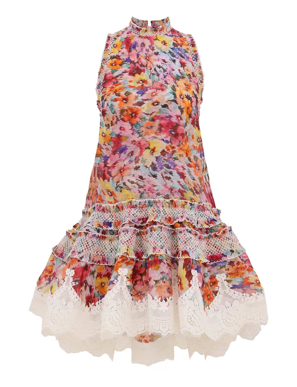 Luna Shirred Lantern Dress by Zimmermann