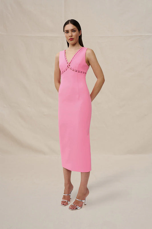 Lina Loop Midi Dress by By Johnny