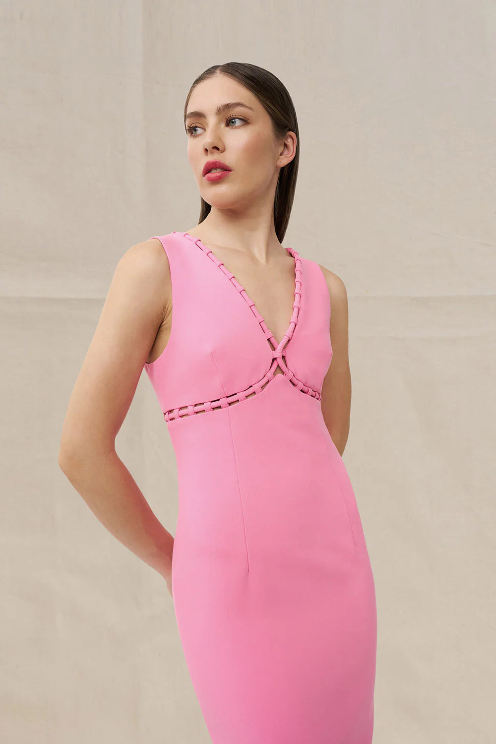 Lina Loop Midi Dress by By Johnny