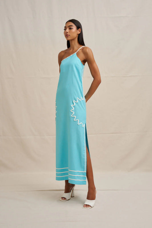 Oasis One Shoulder Maxi Dress by By Johnny