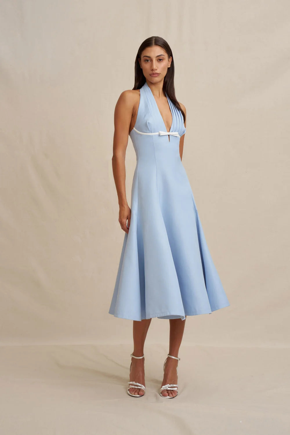 Lilian Halter Midi Dress by By Johnny Size 8
