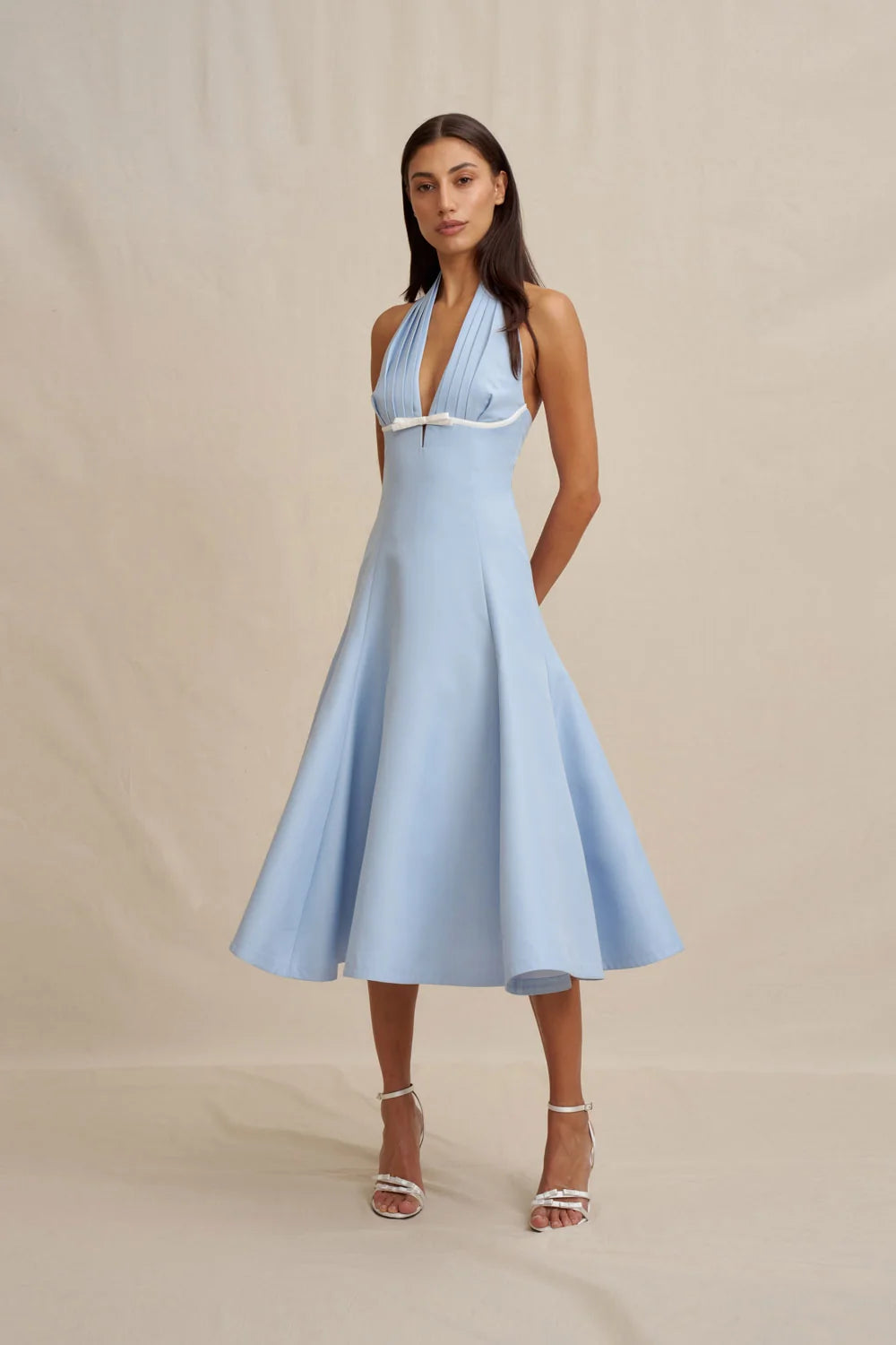 Lilian Halter Midi Dress by By Johnny Size 8