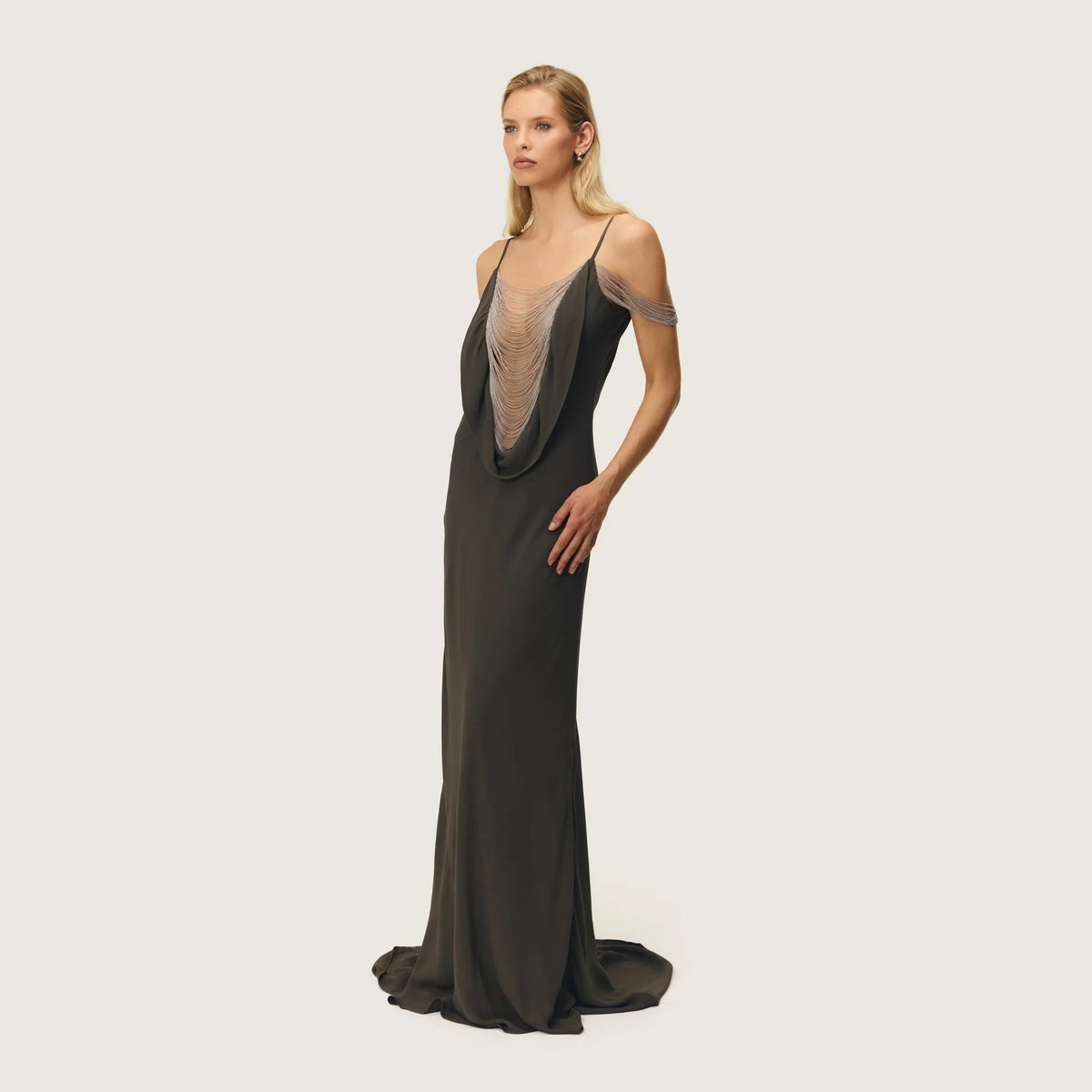 Corina Dress Truffle by Arcina Ori Size S