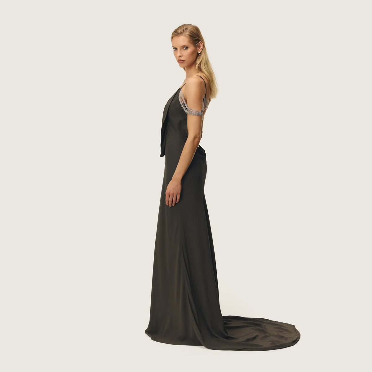 Corina Dress Truffle by Arcina Ori Size S