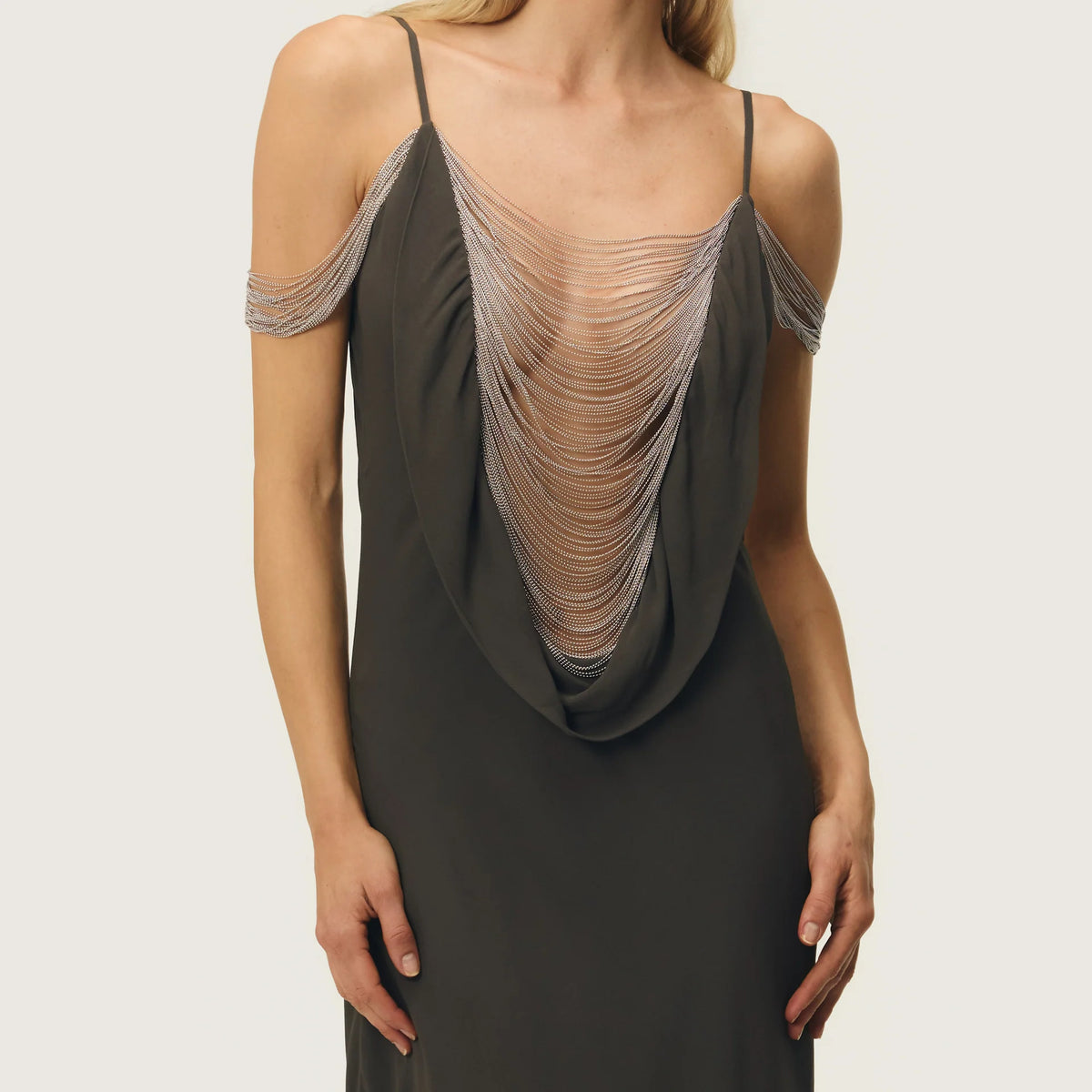Corina Dress Truffle by Arcina Ori Size S