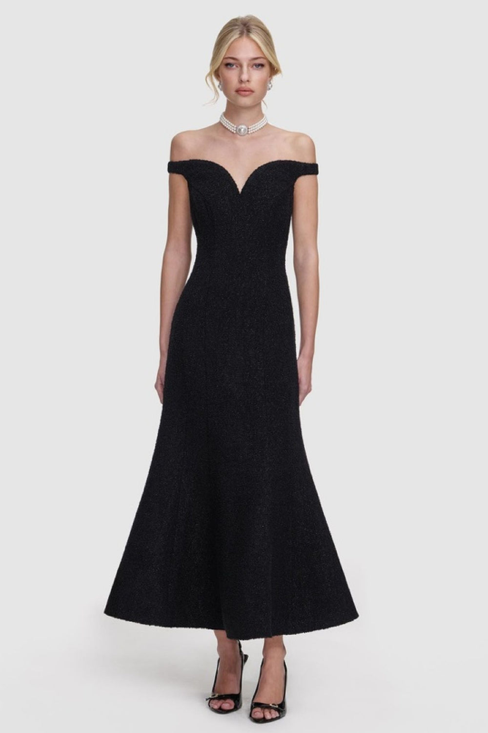 Boucle Midi Dress by Self Portrait