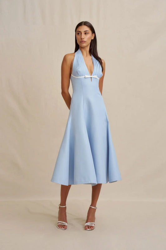 Lilian Halter Midi Dress by By Johnny Size 8