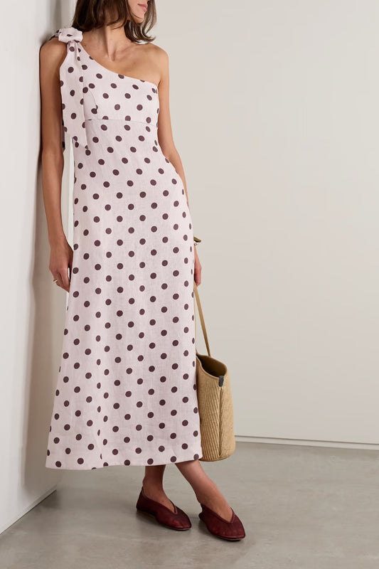 Acacia One Shoulder Midi Dress by Zimmermann
