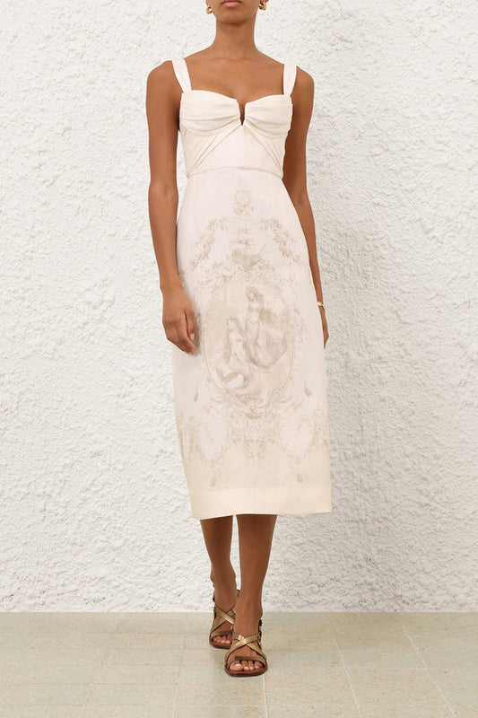 Drape Midi Dress by Zimmermann