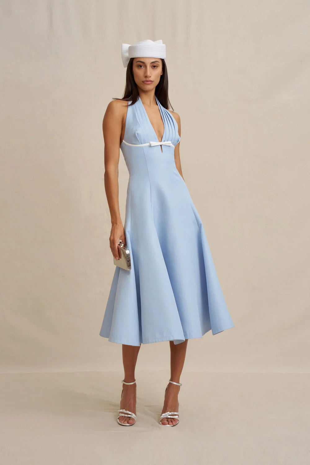 Lilian Halter Midi Dress by By Johnny Size 8