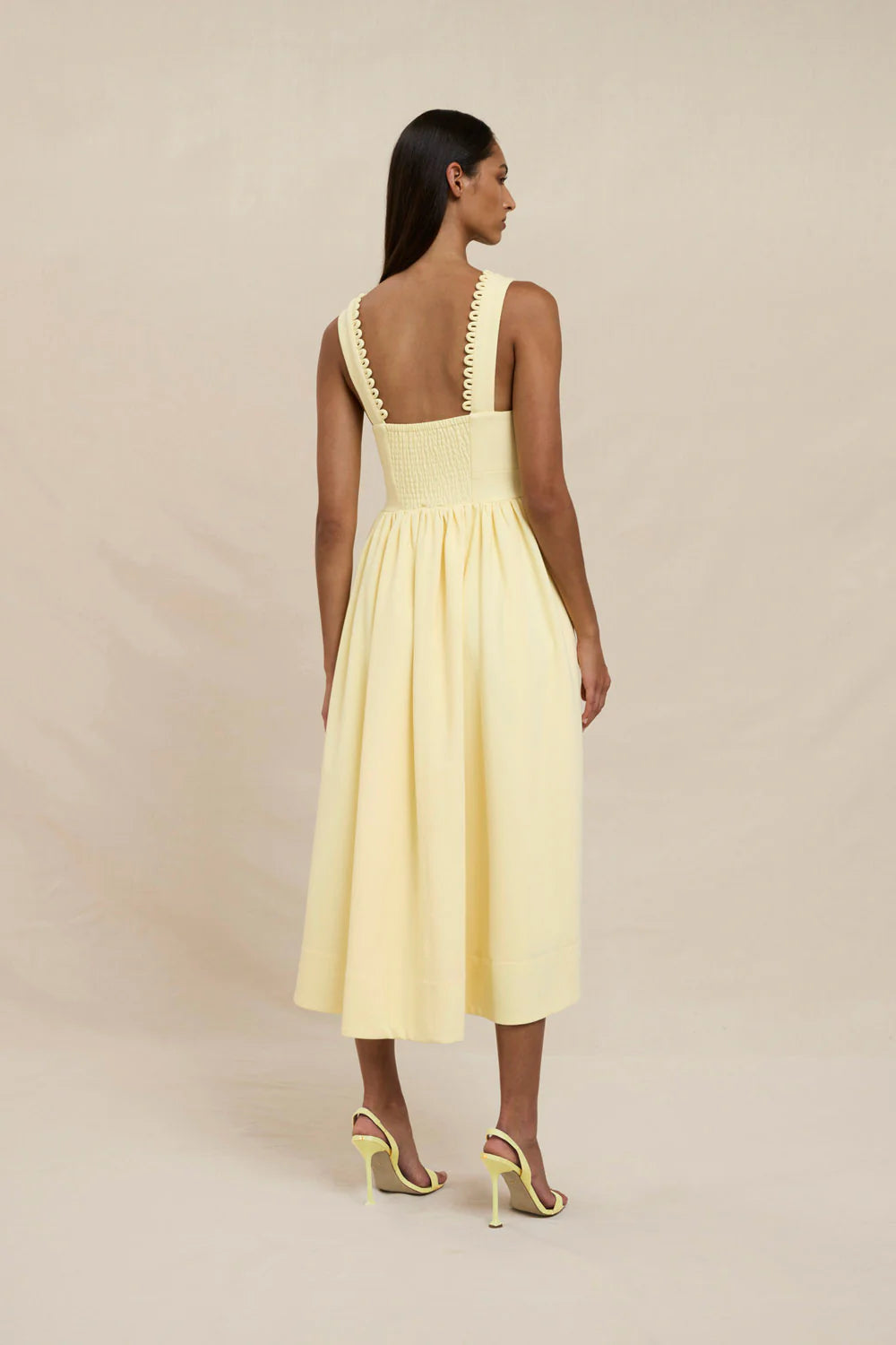 Nova Scallop Midi Dress by By Johnny