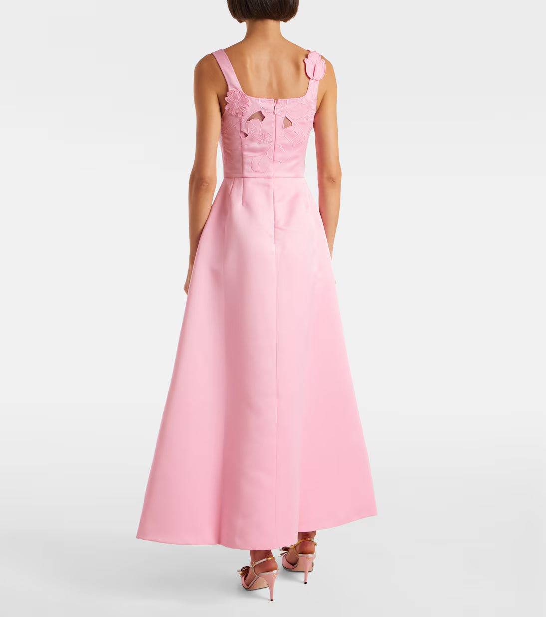Rianne floral-appliqué maxi dress by Leo Lin