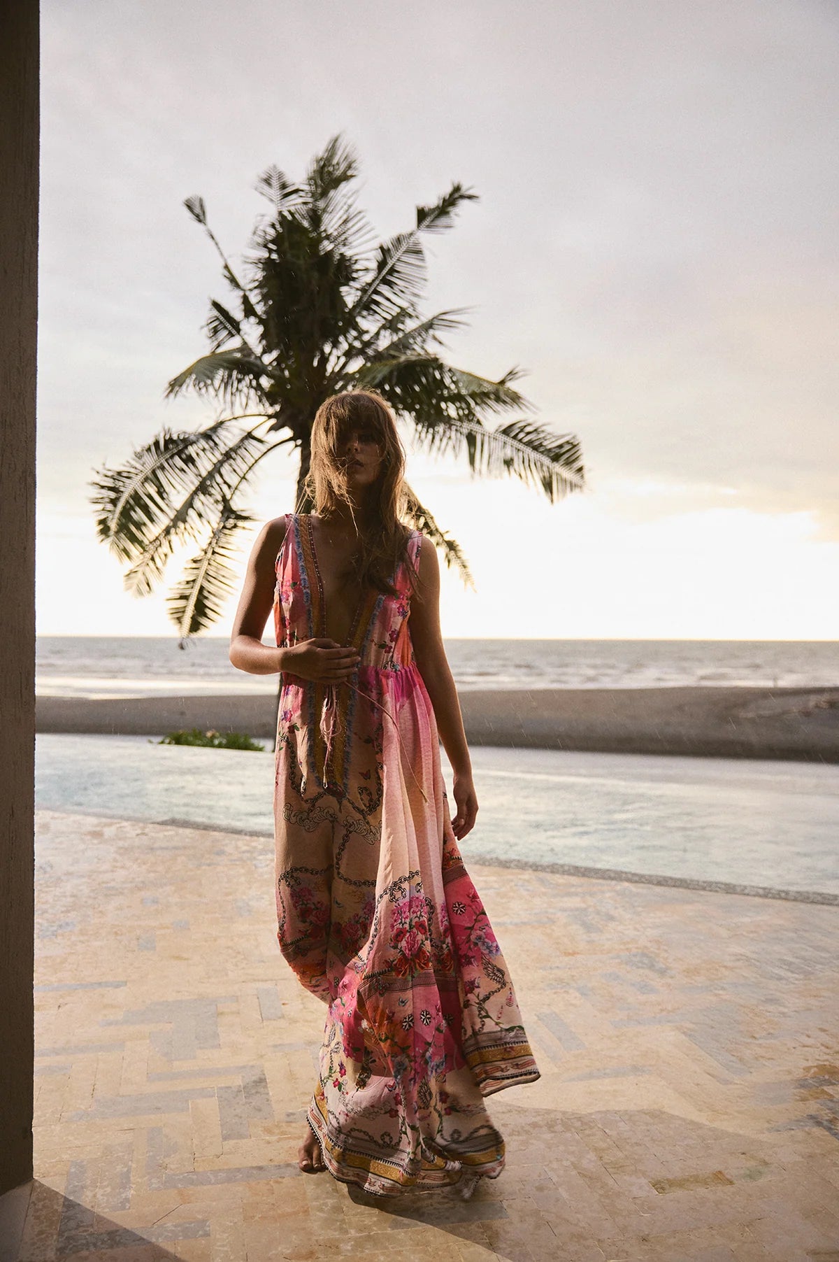 The Third Eye Silk Maxi Dress by Mackenzie Mode