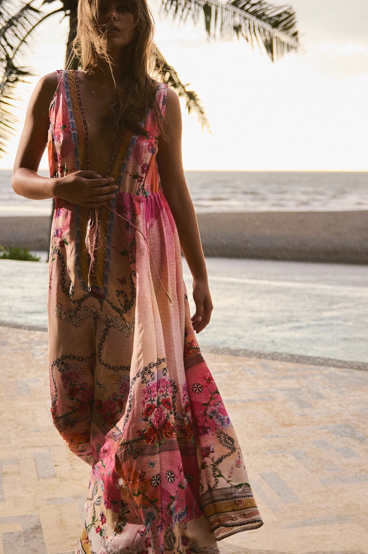 The Third Eye Silk Maxi Dress by Mackenzie Mode
