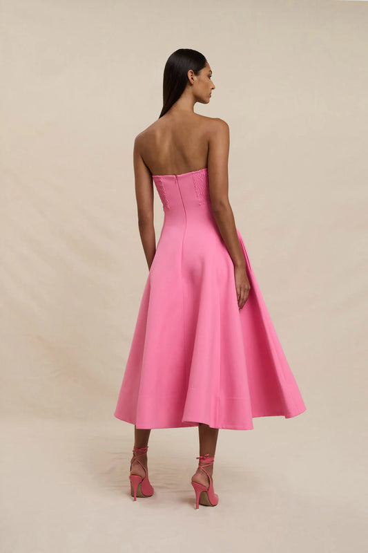 Venus Shell Strapless Dress by By Johnny