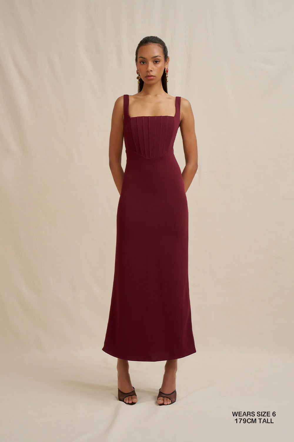 Basia Bodice Midi Dress by By Johnny