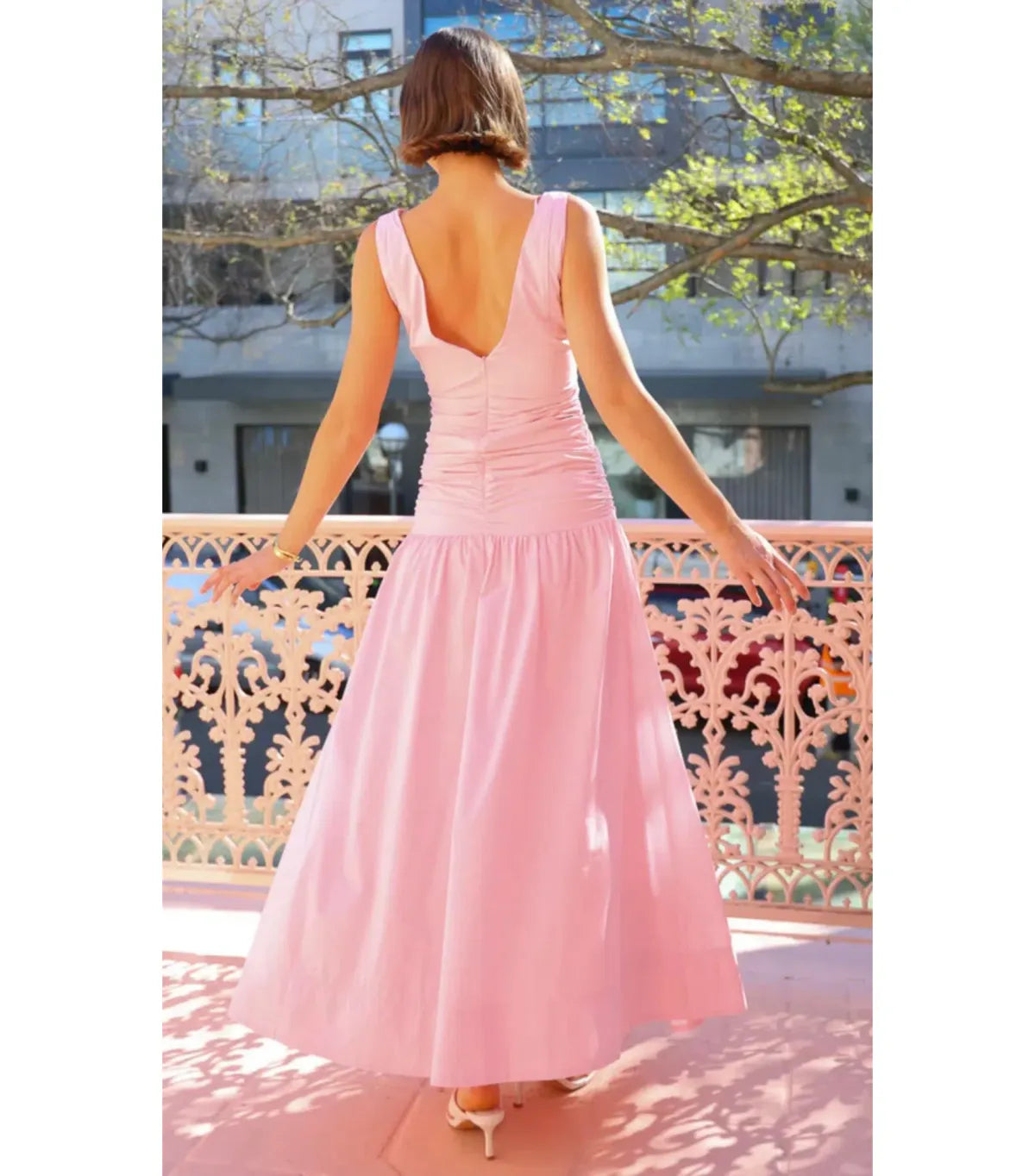 Bowie Maxi Dress Marshmallow By Nicola