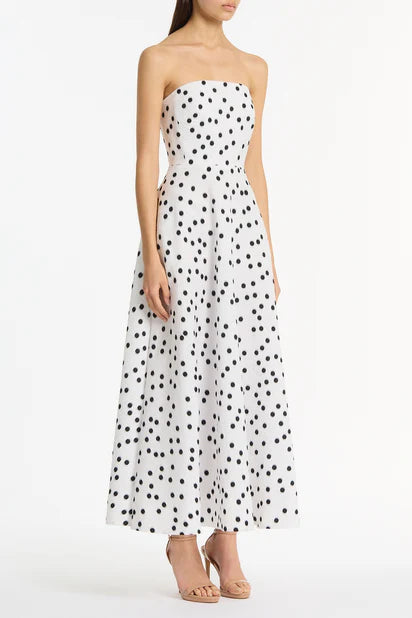 Jacquard A-Line Strapless Gown by Carla Zampatti