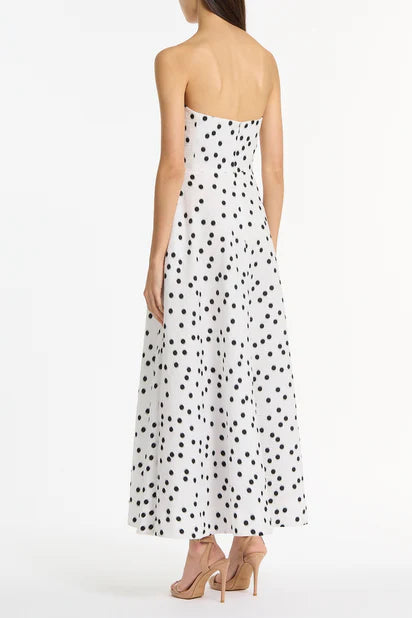 Jacquard A-Line Strapless Gown by Carla Zampatti