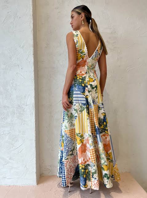 Wavy Patchwork Maxi by By Nicola